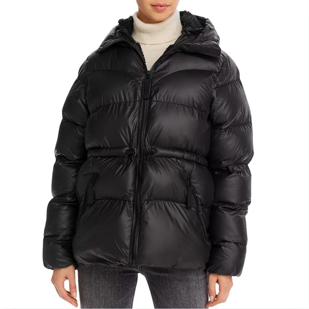HUNTER A-Line Puffer Coat Black EUC $250 M